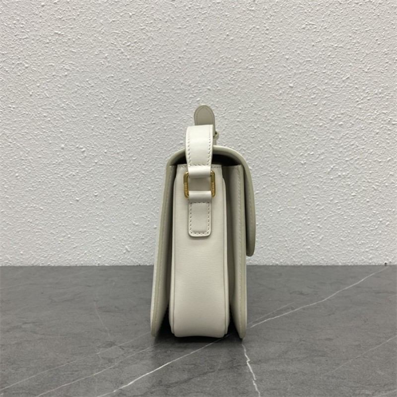 Celine Classique Triomphe Bag in Natural Calfskin Limestone-187363BF4.01HI