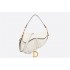 Dior Saddle Bag with Strap Latte GGrained Calfskin white M0455CBAA_M030