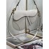 Dior Saddle Bag with Strap Latte GGrained Calfskin white M0455CBAA_M030