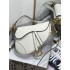 Dior Saddle Bag with Strap Latte GGrained Calfskin white M0455CBAA_M030