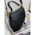 Dior Saddle Bag With Strap Black Grained Calfskin M0455CBAA_M900