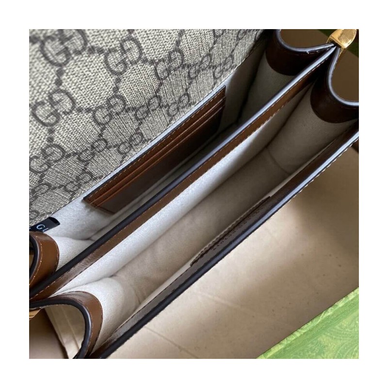 Gucci Mini Shoulder Bag with Interlocking G in GG Supreme 671620