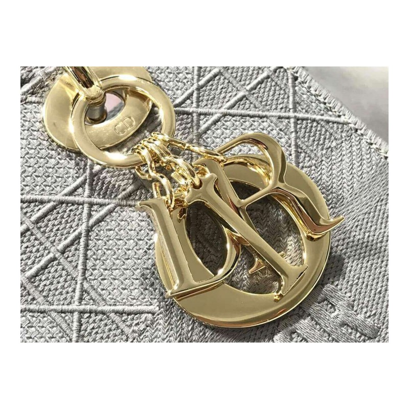 Dior Medium Lady D-Lite Cannage Embroidery M0565
