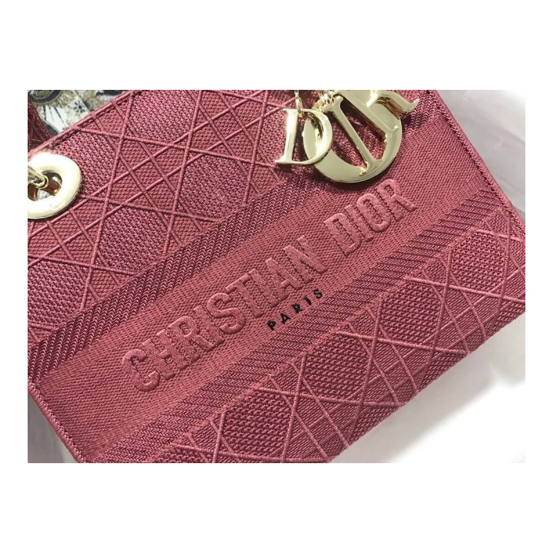 Dior Medium Lady D-Lite Cannage Embroidery M0565