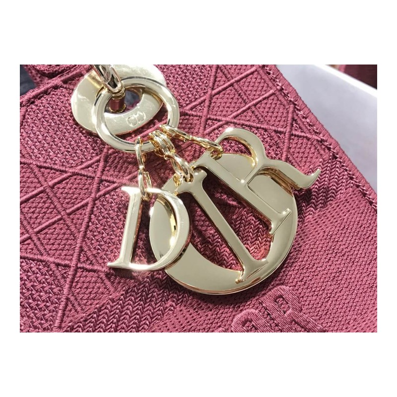 Dior Medium Lady D-Lite Cannage Embroidery M0565