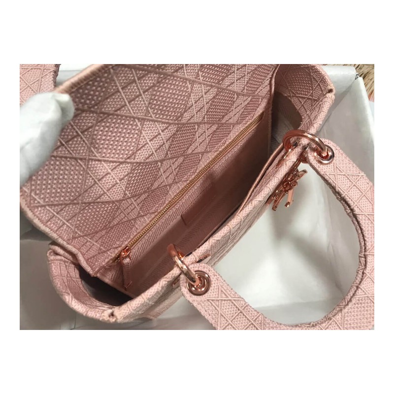 Dior Medium Lady D-Lite Cannage Embroidery M0565