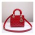 Christian Dior Patent Calfskin Small Lady Dior Bag M0531