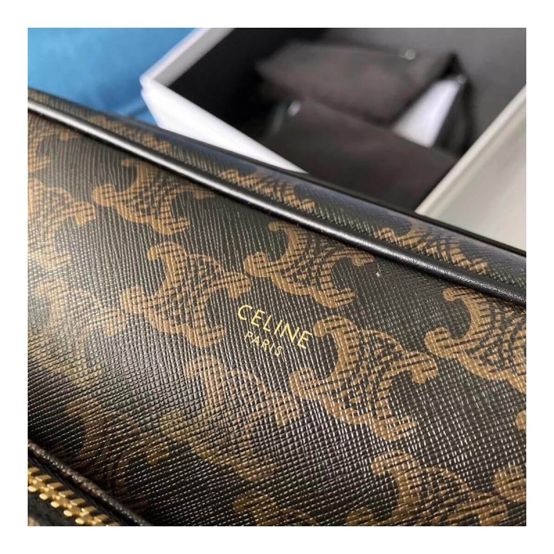 Large Pocket Messenger Bag In Triomphe Canvas 190822