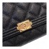 Chanel Quilted Caviar Leboy Woc Chain Bag 80287