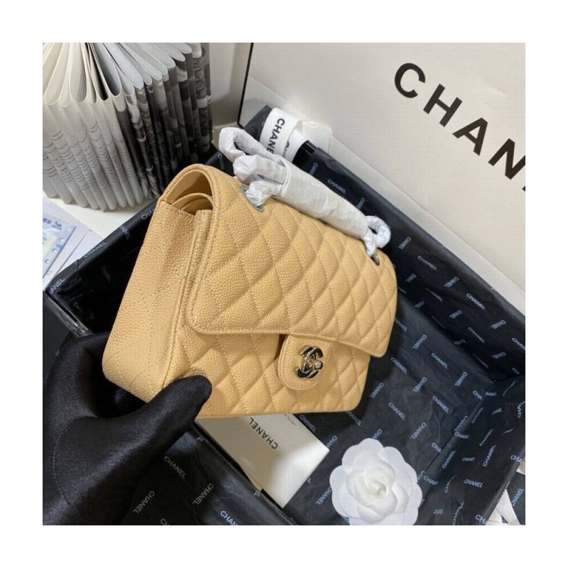 Chanel Small Classic Double Flap Bag A01113 Caviar Calfskin