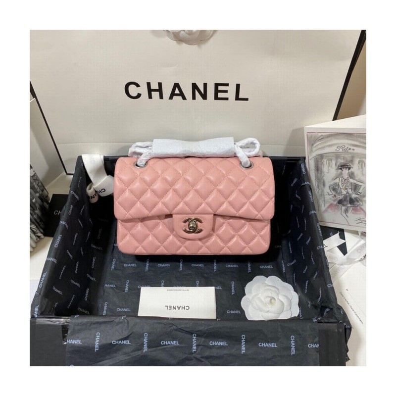 Chanel Small Classic Double Flap Bag A01113 in Lambskin