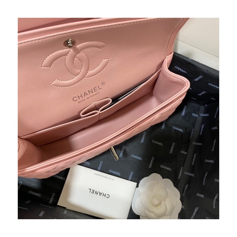 Chanel Small Classic Double Flap Bag A01113 in Lambskin