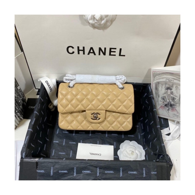 Chanel Small Classic Double Flap Bag A01113 in Lambskin
