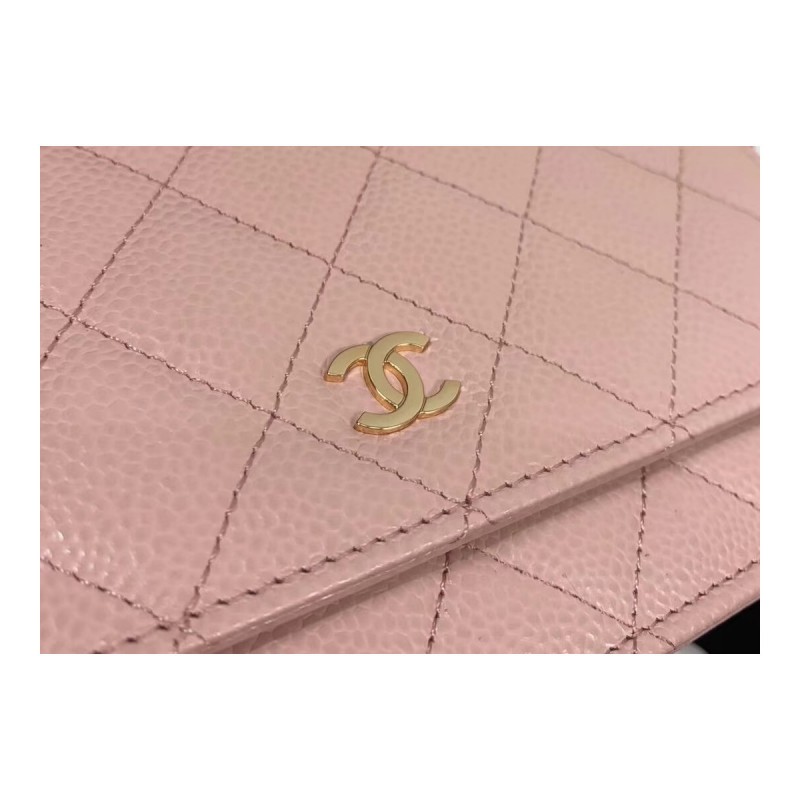 Chanel Wallet on Chain Caviar Gold Hardware Bag 528725