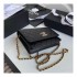 Chanel Zirconium Crystal CC Logo Wallet on Chain AP1943