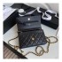 Chanel Zirconium Crystal CC Logo Wallet on Chain AP1943