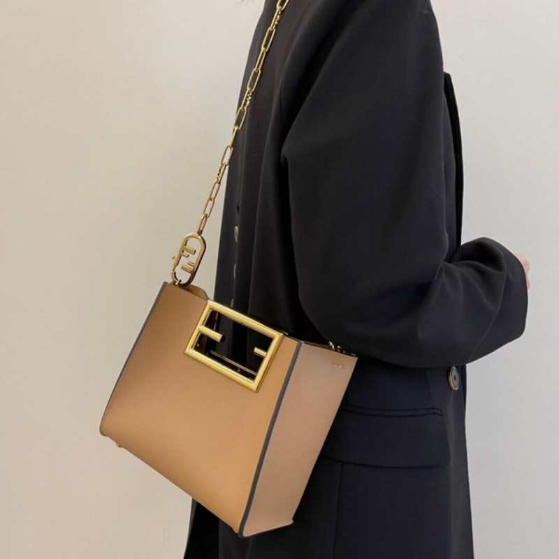 Fendi Calf Leather Small Way Bag 8BS054