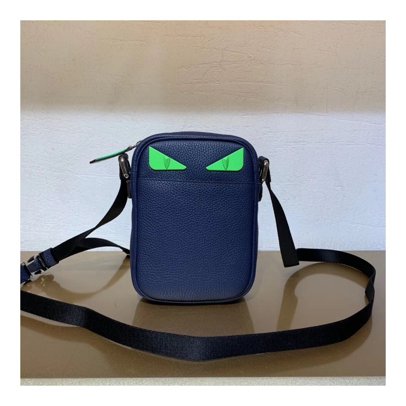 Fendi Grained Leather Small Messenger Bag 7VA456