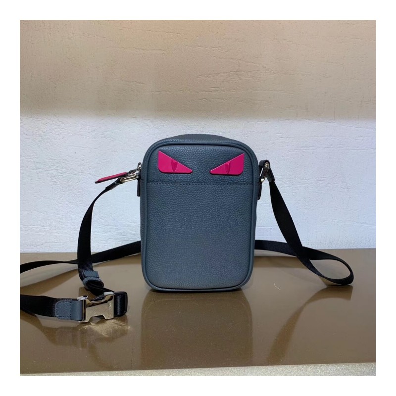 Fendi Grained Leather Small Messenger Bag 7VA456