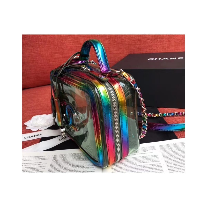 Chanel Vanity Case In Multicolour PVC A93343