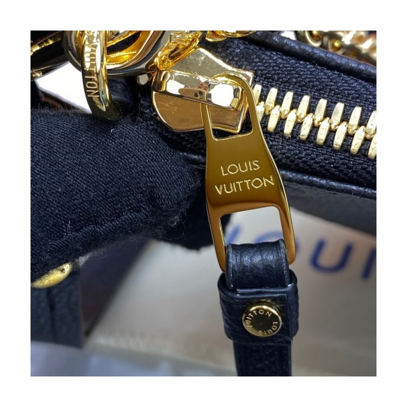 Louis Vuitton Monogram Empreinte Easy Pouch On Strap M80349 Black