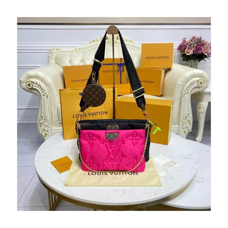 Louis Vuitton Econyl Maxi Multi Pochette Accessoires M58980 Black/Fuchsia