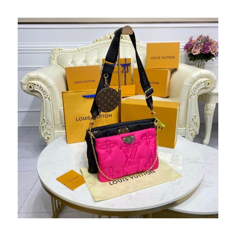 Louis Vuitton Econyl Maxi Multi Pochette Accessoires M58980 Black/Fuchsia