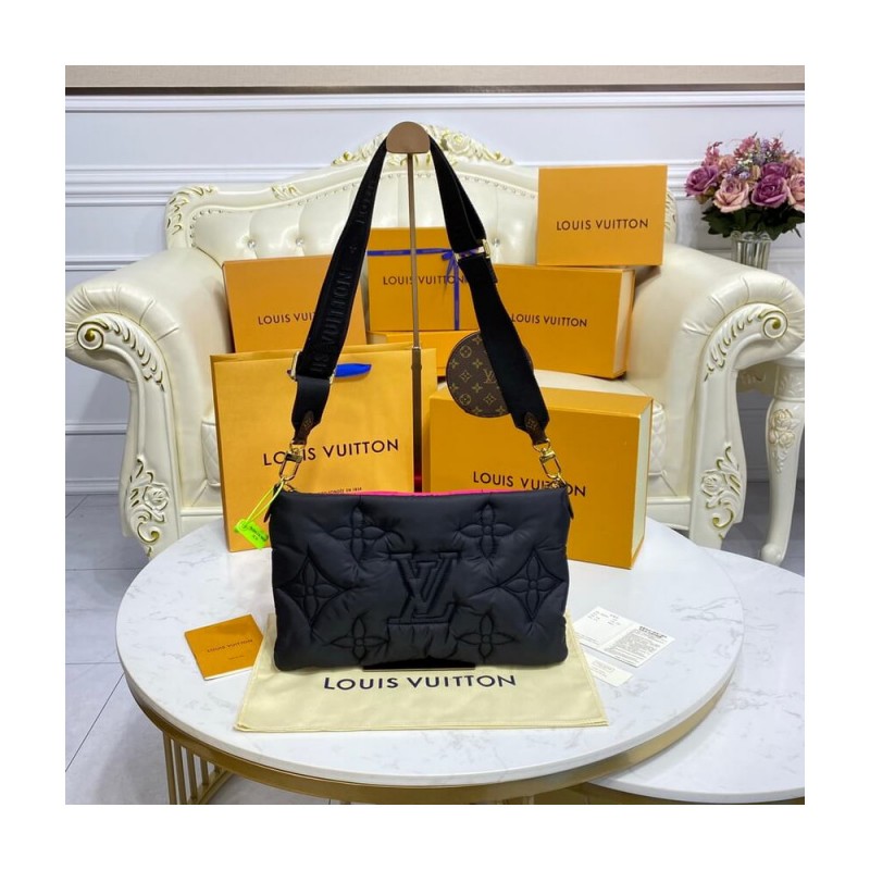 Louis Vuitton Econyl Maxi Multi Pochette Accessoires M58980 Black/Fuchsia