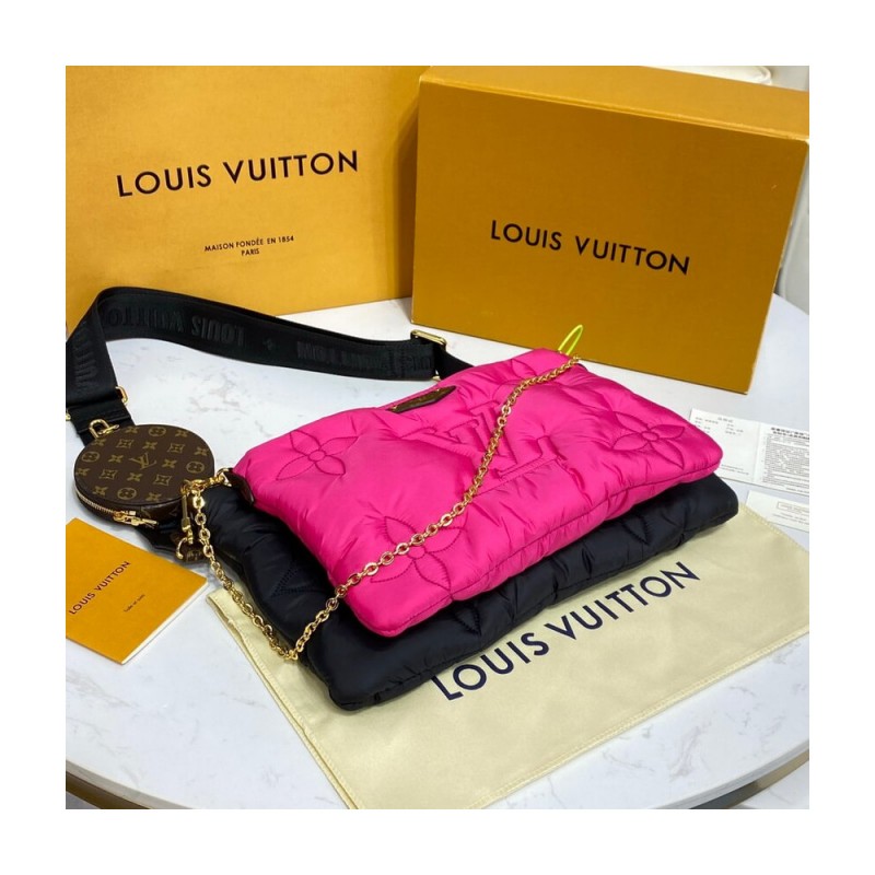 Louis Vuitton Econyl Maxi Multi Pochette Accessoires M58980 Black/Fuchsia