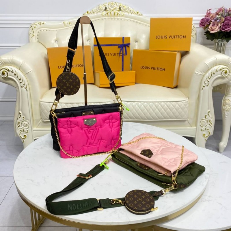 Louis Vuitton Econyl Maxi Multi Pochette Accessoires M58980 Black/Fuchsia