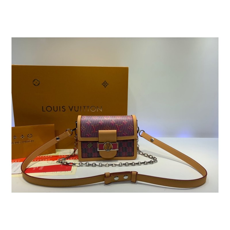 Louis Vuitton Printed Calf Leather Mini Dauphine M55454