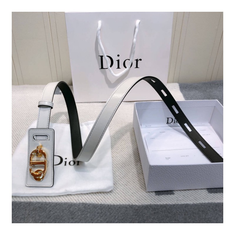 Christian Dior 30 Montaigne Lambskin Belt B0046