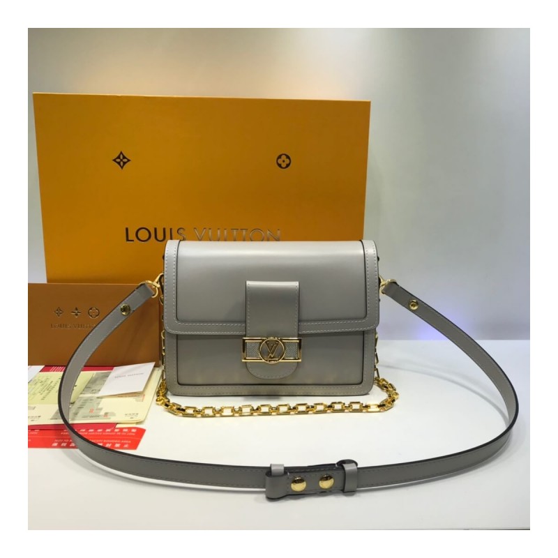 Louis Vuitton Smooth Calfskin Leather Dauphine MM M55735 M55821