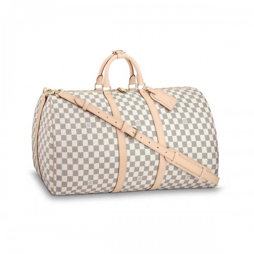 Louis Vuitton Damier Azur Keepall Bandouliere 55 N41429