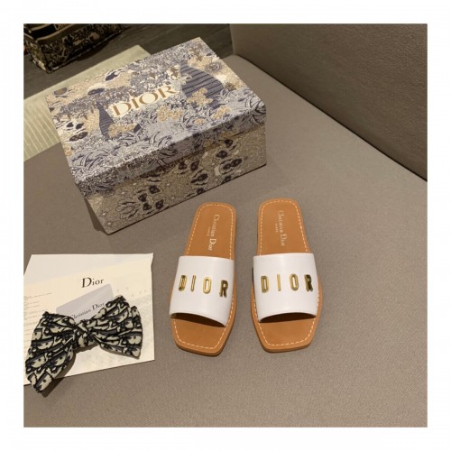 Christian Dior Logo Leather Mule D20601