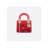 Christian Dior Lambskin Embroidered Flowers Mini "Lady Dior" Bag M0565