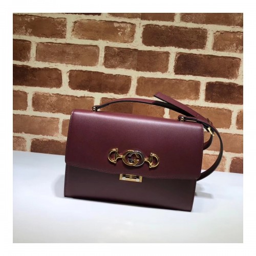 Gucci Zumi Smooth Leather Small Shoulder Bag 576388