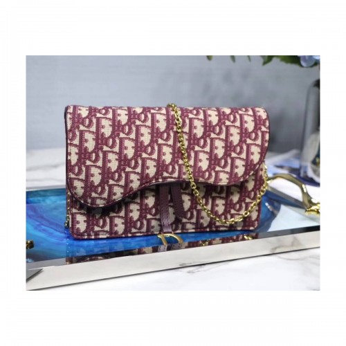 Christian Dior Oblique Saddle Clutch S5620
