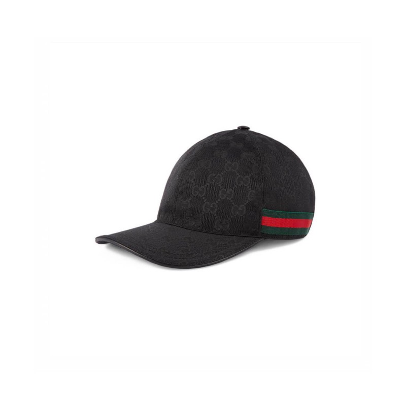 Gucci Original GG Canvas Baseball Hat With Web 200035
