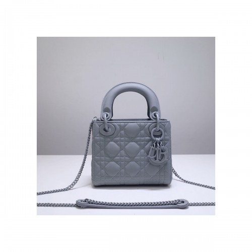 Dior Mini Lady Dior Bag in Ultramatte Cannage Calfskin M0505