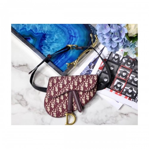 Christian Dior Mini Oblique Saddle Bag M0447