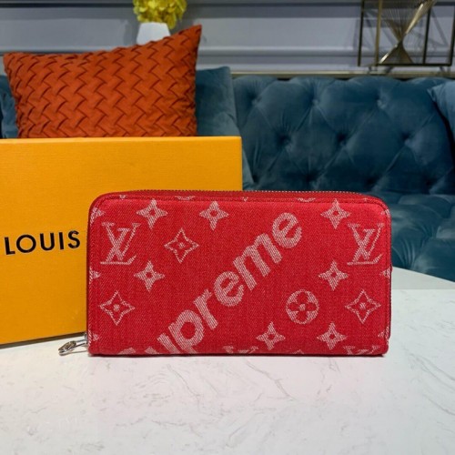 Louis Vuitton X Supreme Denim Zippy Wallet M60017