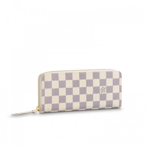 Louis Vuitton Damier Azur Clemence Wallet N61210 N61264