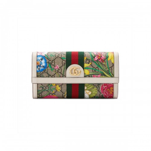 Gucci Ophidia GG Flora Continental Wallet 523153