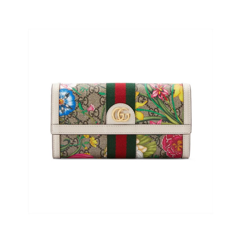 Gucci Ophidia GG Flora Continental Wallet 523153