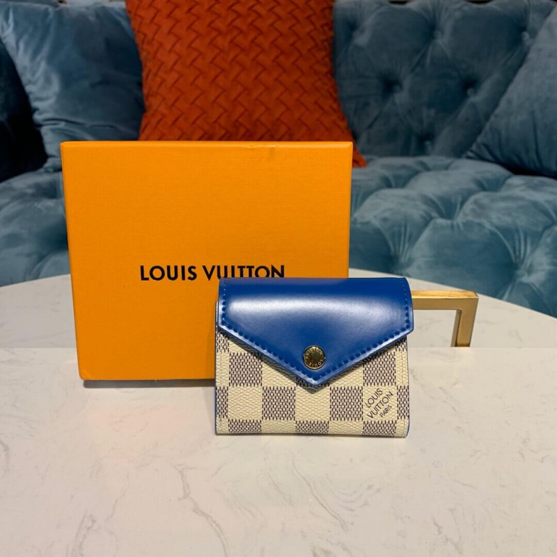 Louis Vuitton Damier Azur Zoe Wallet N60219 N60220