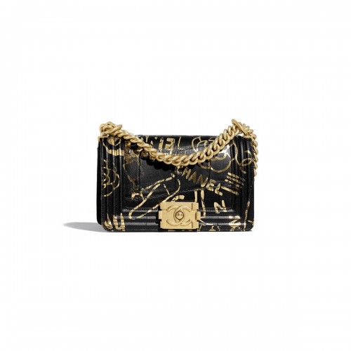 Chanel Small Boy Chanel Handbag A67085 Gold