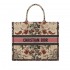 Christian Dior Book Tote Broderie Flowers Multicolore M1286