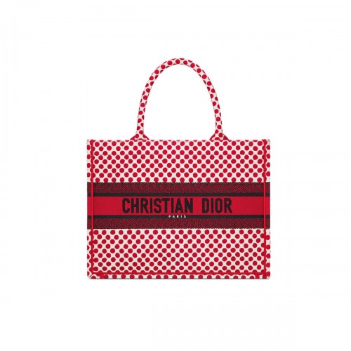 Dior Polkadot Dioramour Small Book Tote Bag M1296