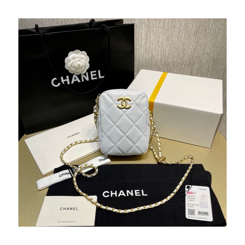 Chanel Mini Camera Bag Iridescent Grained Calfskin Bag AS2857